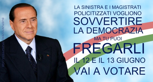 Berlusconi invita a votare al referendum